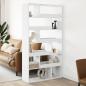 Preview: ARDEBO.de - Raumteiler Wei? 100x33x187,5 cm Holzwerkstoff