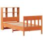 Preview: Massivholzbett ohne Matratze Wachsbraun 75x190 cm Kiefernholz