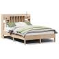 Preview: Massivholzbett mit Regal ohne Matratze 135x190 cm Kiefer