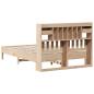 Preview: Massivholzbett mit Regal ohne Matratze 135x190 cm Kiefer
