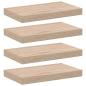 Preview: Schweberegale 4 Stk. 40x23,5x4 cm Holzwerkstoff