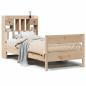 Preview: Bücherregalbett ohne Matratze 75x190 cm Massivholz Kiefer