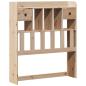 Preview: Bücherregalbett ohne Matratze 75x190 cm Massivholz Kiefer