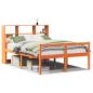 Preview: Massivholzbett ohne Matratze Wachsbraun 150x200 cm Massivholz