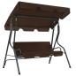 Preview: Hollywoodschaukel Kaffeebraun 170×110×153 cm