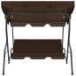 Preview: Hollywoodschaukel Kaffeebraun 170×110×153 cm
