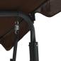 Preview: Hollywoodschaukel Kaffeebraun 170×110×153 cm