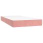 Preview: Boxspringbett mit Matratze Rosa 100x200 cm Samt