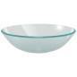 Preview: Waschbecken Hartglas 42 cm Mattiert