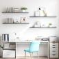Preview: Schwebende Wandregale 4 Stk. Grau 120x23,5x3,8 cm MDF