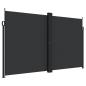 Preview: Seitenmarkise Ausziehbar Schwarz 200x1000 cm