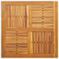 Preview: Tischplatte 90x90x2,2 cm Quadratisch Massivholz Akazie