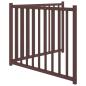 Preview: 2-tlg. Hundetor Faltbar Braun Eiche 160 cm Massivholz Tanne