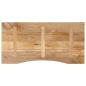 Preview: Schreibtischplatte mit Aussparung 110x50x2,5cm Massivholz Mango