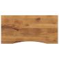 Preview: ARDEBO.de - Schreibtischplatte mit Aussparung 120x50x2,5cm Massivholz Mango