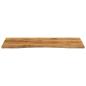 Preview: Schreibtischplatte mit Aussparung 120x50x2,5cm Massivholz Mango