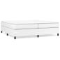 Preview: Boxspringbett mit Matratze Weiß 200x200 cm Kunstleder
