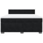 Preview: Boxspringbett mit Matratze Schwarz 180x200 cm Samt