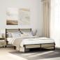 Preview: ARDEBO.de - Metallbett ohne Matratze Sonoma-Eiche 160x200 cm