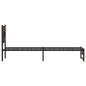 Preview: Metallbett ohne Matratze Eichen-Optik 90x190 cm