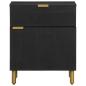 Preview: Nachttisch Schwarz 50x33x60 cm Holzwerkstoff