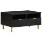 Preview: ARDEBO.de - Couchtisch Schwarz 80x54x40 cm Holzwerkstoff