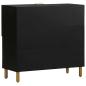 Preview: Sideboard Schwarz 80x33x75 cm Holzwerkstoff