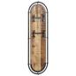 Preview: Wandgarderoben mit 4 Haken 2 Stk. Raues Mangoholz