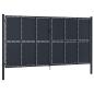 Preview: Gartentor aus Stahl 400 x 200 cm Anthrazit
