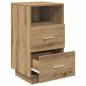 Preview: Nachttische 2 Stk. mit 2 Schubladen Artisan-Eiche 36x36x68 cm