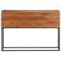 Preview: Konsolentisch 110x30x75 cm Massivholz Akazie und Eisen