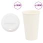 Preview: ARDEBO.de - Pappbecher mit Deckeln 1000 Stk. 16oz 400ml
