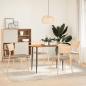 Preview: Tischplatte Hellbraun 120x60x2 cm Massivholz Eiche Oval
