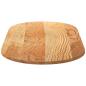 Preview: Tischplatte Hellbraun 120x60x2 cm Massivholz Eiche Oval