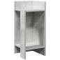 Preview: Beistelltisch mit Ablage Betongrau 25,5x27x60 cm