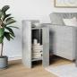 Preview: Beistelltisch mit Ablage Betongrau 25,5x27x60 cm