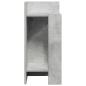 Preview: Beistelltisch mit Ablage Betongrau 25,5x27x60 cm