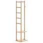 Preview: ARDEBO.de - Kleiderständer mit Haken und Ablagen 38,5x30x156 cm Bambus
