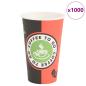 Preview: ARDEBO.de - Pappbecher 1000 Stk. 16oz 400ml Rot und Schwarz