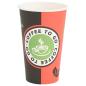 Preview: Pappbecher 1000 Stk. 16oz 400ml Rot und Schwarz