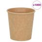 Preview: ARDEBO.de - Pappbecher 1000 Stk. 4oz 100ml Braun