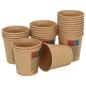 Preview: Pappbecher 1000 Stk. 4oz 100ml Braun