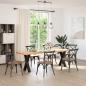 Preview: ARDEBO.de - Esstischbeine X-Form 2 Stk. Schwarz 60x(72-73) cm Stahl