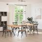 Preview: ARDEBO.de - Esstischbeine X-Form 2 Stk. Anthrazit 70x(72-73) cm Stahl