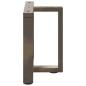 Preview: Couchtischbeine T-Form 2 Stk. Naturstahl 50x25x(42-43) cm Stahl