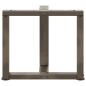 Preview: Couchtischbeine T-Form 2 Stk. Naturstahl 50x25x(42-43) cm Stahl