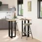 Preview: Bartischbeine T-Form 2 Stk. Schwarz 60x35x(100-101) cm Stahl