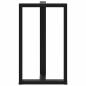 Preview: Bartischbeine T-Form 2 Stk. Schwarz 60x35x(100-101) cm Stahl