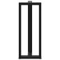 Preview: Bartischbeine T-Form 2 Stk. Schwarz 40x35x(100-101) cm Stahl