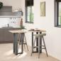Preview: ARDEBO.de - Bartischbeine T-Form 2 Stk. Anthrazit 50x35x(90-91) cm Stahl